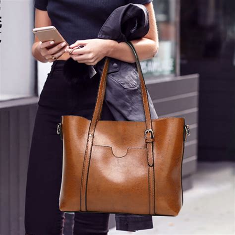 brown fake leather bag|brown leather handbags m&s.